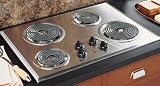 GE JP328SKSS 30 Electric Cooktop W/ 4 BRN Stainless Steel
