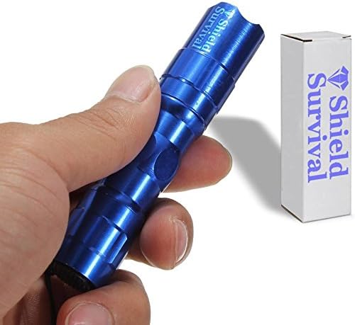 ShieldSurvival - Waterproof LED Flashlight, 11 in 1 Black Tungsten Steel Credit Card Size Survival Kit Multitool