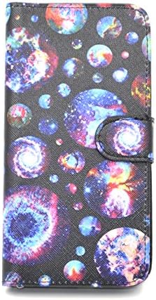 Iphone 6 Case, Iphone 6 5.5" Case, Colorful Fashion Premium Flower Pu Leather Wallet Flip Protective Skin Case with Magnetic Closure for Apple Iphone 6 5.5" (Built-in Credit Card/id Card Slot) (Star)