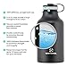 Winterial 64 oz Insulated Growler and Steel Water Bottle / Beer Growler / Double Walled Thermos Flask / Insulated Growler