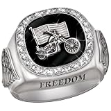 Men's Diamond Custom Biker Ring
