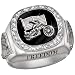 Men's Diamond Custom Biker Ring