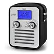 Trevi VRA-782 Retro Alarm Clock Radio AUX - Black