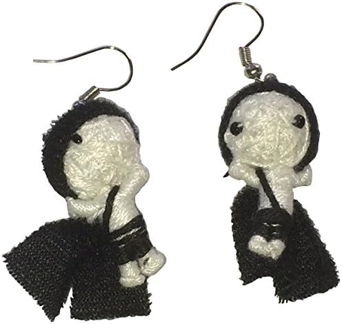 Dragon Slayer Voo Doo Doll Dangle Pierced Earrings