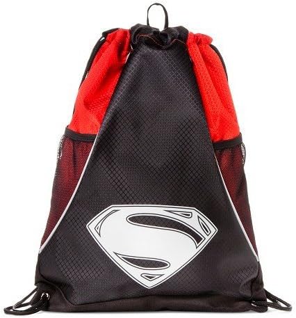VTS Men's Superman Dawn of Justice Drawstring Bag Black