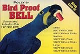 Polly's Large Bird Proof Bell - Red W/chain