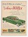 1952 Green Jeep Aero Willys Print Ad (12408)