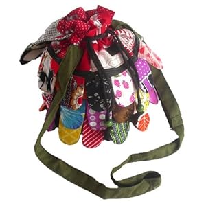 Thai Handmade Adorable Patchwork Owl Sling Bag Shoulder Bag Full Color 1