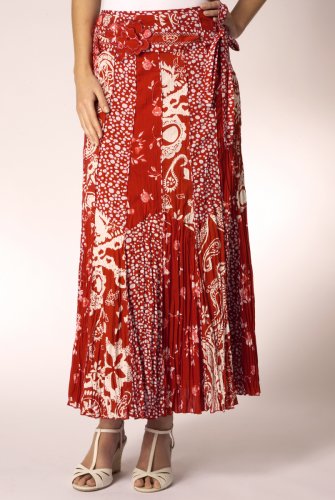 Per Una Rose & Spot Panel Skirt clothing
