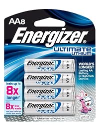 Energizer L91BP-8 Lithium AA Photo Battery (8-Pack)