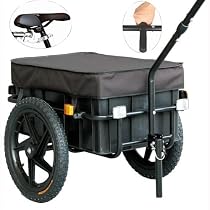 VEELAR 16" Lastenanhänger & Handwagen Fahrradanhänger 60kg Zuladung