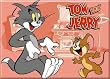 Tom and Jerry Pink Background Refrigerator Magnet