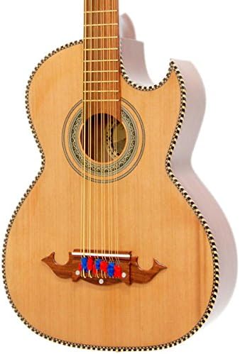Paracho Elite Guitars Victoria-P 12 String Acoustic-Electric Bajo Sexto Natural
