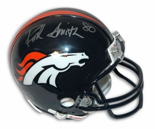 Rod Smith Denver Broncos Autographed/Hand Signed Replica Full Size Helmet