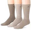 Nautica Mens 3-Pack Classic Crew Sock