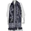 Wool Long Scarf Winter Fashion Handcrafted Items Clothes from India with Pom-Pom 28 x 72 inches