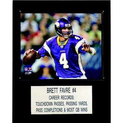 NFL Minnesota Vikings Brett Favre Player Plaque