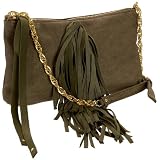 Cri de Coeur Tilly Fringe Convertible Clutch