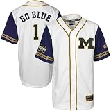 Michigan Wolverines White Bullpen Baseball Jersey