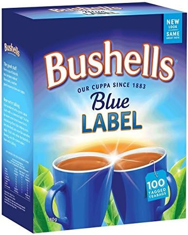 Australian Bushells Blue Label 100 Tagged Tea Bags by Austrlian Teas