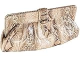 Liz Claiborne Python Rocklin Clutch Handbag PYTHON