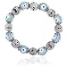 Pale Blue Evil Eye Murano Glass Bracelets