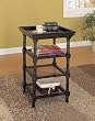 Masterpiece "Antique Black with Brown Rub-Through" Side Table By Powell Furniture
