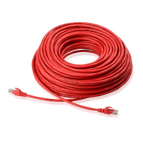 Cable Matters Cat6 Snagless Ethernet Patch Cable in Red 150 Feet