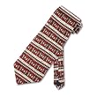 Men's Handmade Tie Hieroglyphics Red Silk Necktie