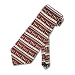 Men's Handmade Tie Hieroglyphics Red Silk Necktie
