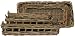 Country Rattan Rectangle Trays Set / 3 L-28" x 13" x 5.5"