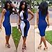 Zeagoo® Women's Summer Patchwork Party Bandage Club Bodycon Dress
