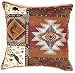 Kokopelli Native American Decorative Throw Pillow 17" x 17"