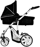 Britax 2000002358 – B-Smart 4 Kombiwagen mit Kinderwagenaufsatz Neon schwarz
