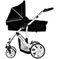 Britax 2000002358 - B-Smart 4 Kombiwagen mit Kinderwagenaufsatz Neon schwarz