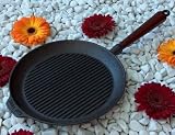 Grillpfanne Gusseisen Pfanne rund 28 cm Carl Victor