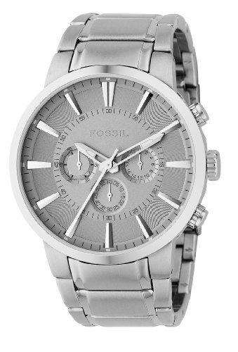 Fossil Men's FS4359 Stainless Steel Bracelet Silver Analog Dial Chronograph Watch