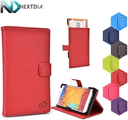 InFocus M320u Case Stand with Quick Camera Access | Belladonna Red + NEXTDIA Velcro Cable Tie
