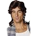 Mullet Wig-Brown Adult Costume Accessory