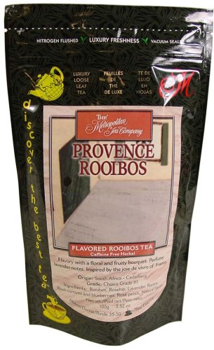 Provence Rooibos Tea ~ Discovery Loose Tea Pack 100 gr 3.5 oz with Disposable reusable... by Metropolitan Tea