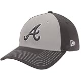 MLB New Era Atlanta Braves Two-Tone Platinum Classic 39Thirty Flex Hat - Graphite/Gray MLB New Era Atlanta Braves Two-Tone Platinum Classic 39Thirty Flex Hat - Graphite/Gray