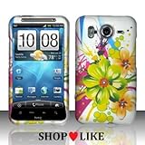 Rubberized Tropical Flowers Snap on Design Case Hard Case Skin Cover Facepl ....