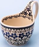 Polish Pottery 14 oz. Soup Bowl w/ Handle