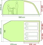 picture of Coleman Lakeside Deluxe 4 Person Tent - Green/Grey