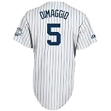 Joe Dimaggio Yankees Pinstripe Cooperstown Replica Jersey with 56 Game Hitting Streak Patch - L