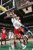 New Jersey Nets v Utah Jazz: Al Jefferson and Brook Lopez Photographic Poster Print by Melissa Majchrzak, 16x24