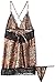 Seven Til Midnight Women's Enchanting Satin Chemise and Thong Two-Piece Set