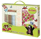 Stempelset der Kleine Maulwurf im Geschenkkarton 21 teilig