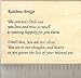 Rainbow Bridge Sympathy Text Rubber Stamp - Wood Mounted