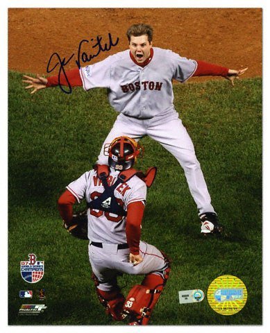 Jason Varitek Boston Red Sox - World Series 2007 Celebration - Autographed 8x10 Photograph